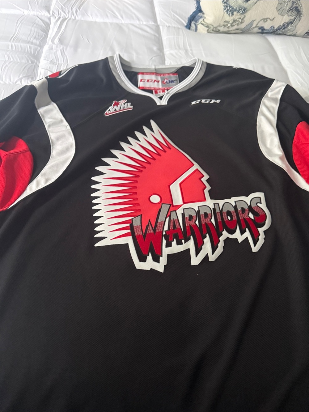 CCM Black and Red Warriors Hockey Jersey
